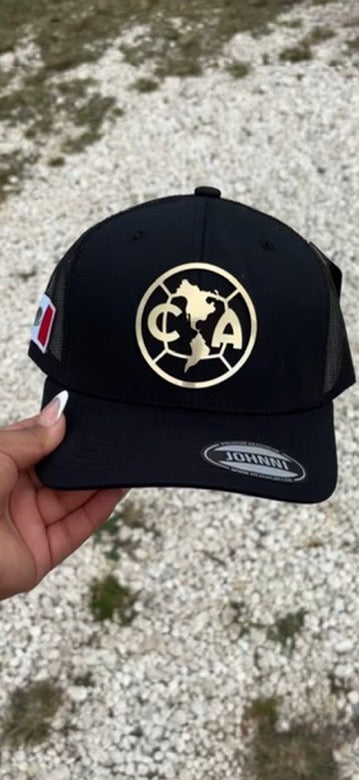 Club America Black Mesh Hat
