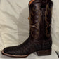 Men's Brown Checkered Pattern Boot