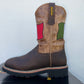 Mexican Flag Water Proof Work Boot